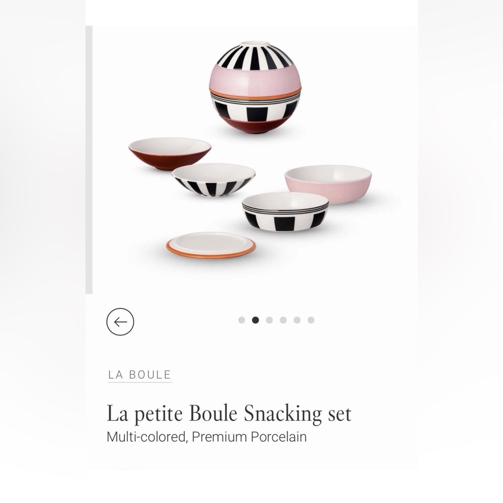 Villeroy & Boch La Petite Boule Memphis Set - Black, White, Pink